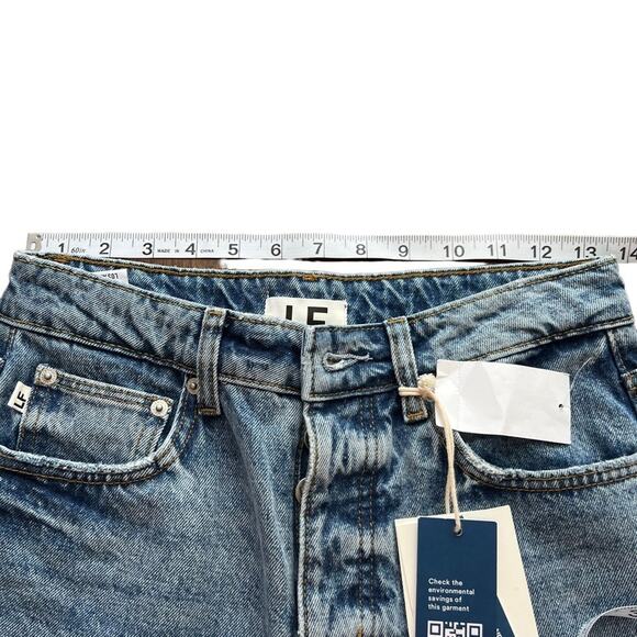 Lovers & Friends Ryan High Rise Straight Leg Jeans In Cascade Blue Size 25 - Picture 14 of 16
